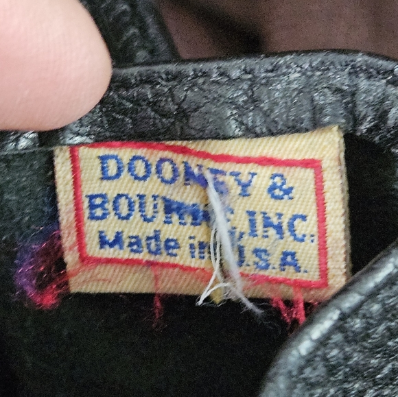 Vintage Dooney and Bourke AWL Double Buckle Satchel - Black - Picture 15 of 16